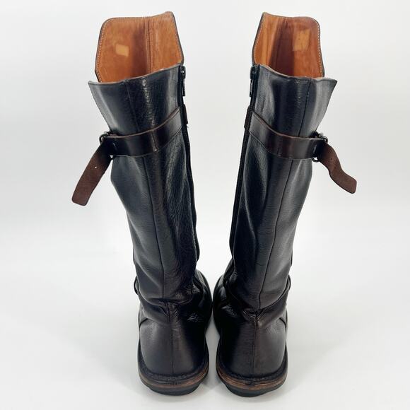 Trippen Crusader Boot Women EU 38 US 7 Dark Brown Leather Tall Knee High Germany - Picture 3 of 12